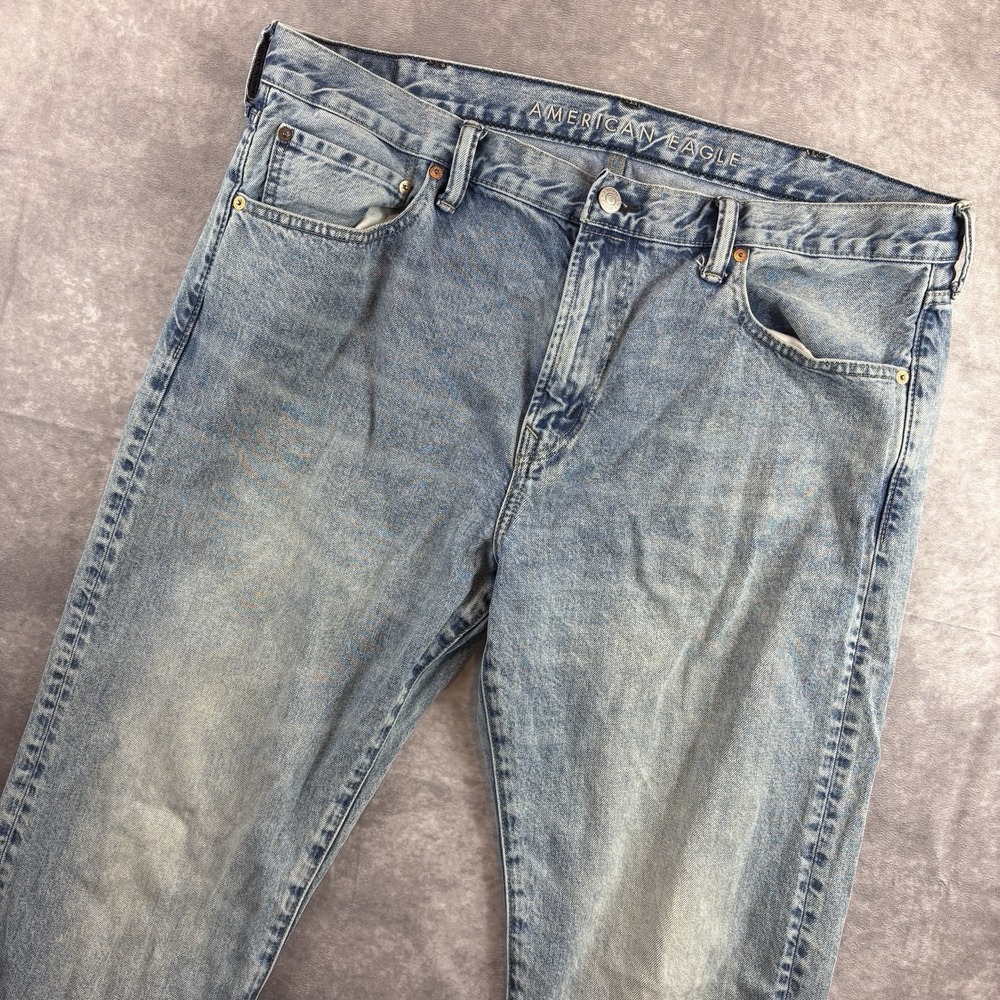 American‎ Eagle Jeans Mens 40x32 Blue Light Wash Original Boot Cut Western Y2K